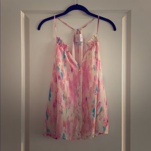 Rory Beca Racerback Button Down Tank